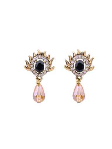 Eye-shape Water Drop Chandelier earring