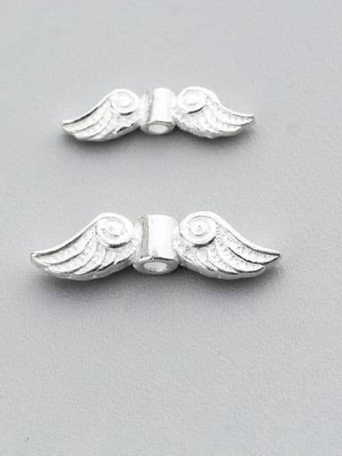 925 Sterling Silver With Silver Plated Cute Angel Angel wings