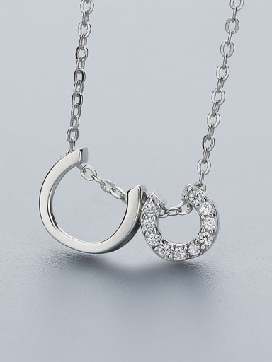 Double C Shaped Necklace
