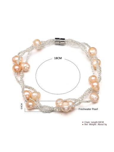 custom Elegant Orange Freshwater Pearl Two Pieces Jewelry Set