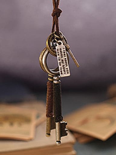 Ethnic Style Key Shaped Necklace