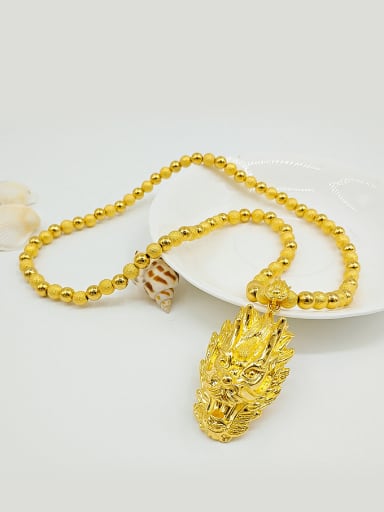 Gold Plated Dragon Shaped Necklace