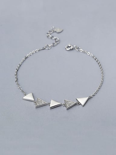 Triangle Shaped 925 Silver Bracelet