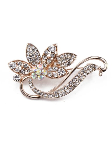 InBev crystal flower pin, Korean lady Swan Brooch, pearl man 820396