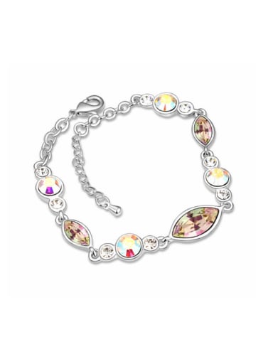 Fashion Oval austrian Crystals Alloy Bracelet