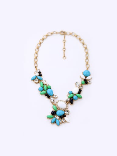 2018 Luxury Flower Shaped Alloy Necklace