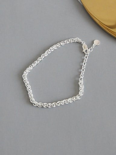 Sterling Silver simple twist bracelet