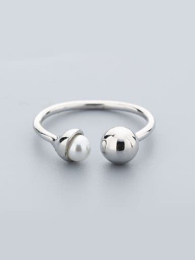 925 Silver Elegant Pearl Ring