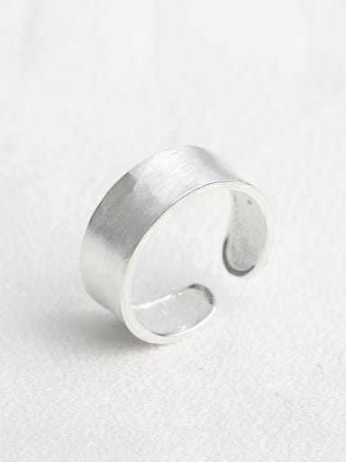 Simple Silver Women Opening Ring
