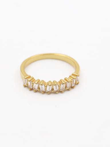 Fashion Zircon Copper Ring