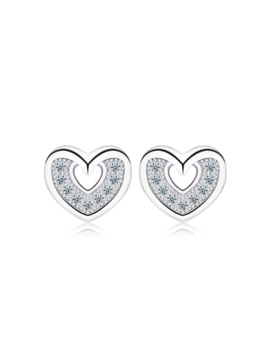 Valentine's Day Gift Micro Pave Zircons Stud Earrings