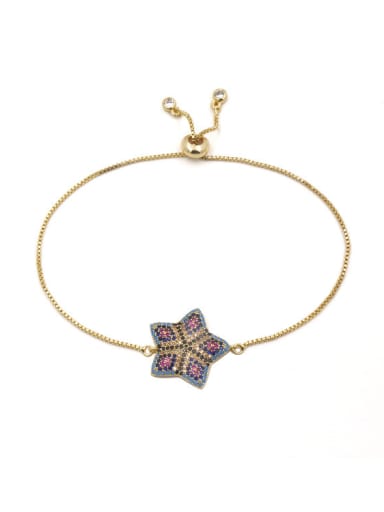 custom Star-shape Accessories Gold Plated Women Bracelet