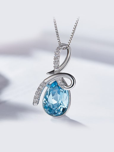 Blue austrian Crystal Pendant