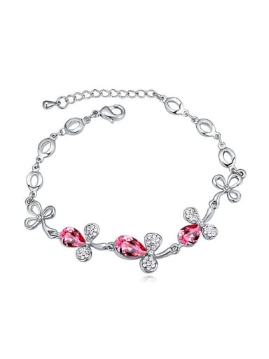 Fashion austrian Crystals Flowers Alloy Bracelet