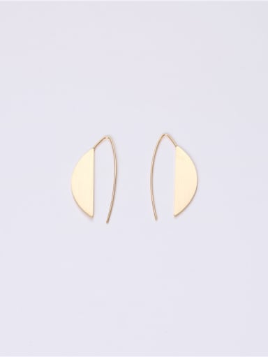 Titanium With Gold Plated Simplistic Geometric Hook Earrings