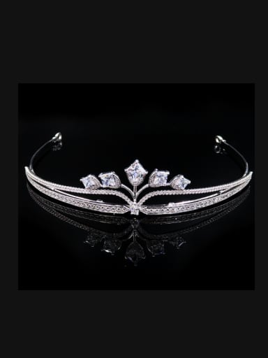 Simple Style Noble Zircons Wedding Hair Accessories