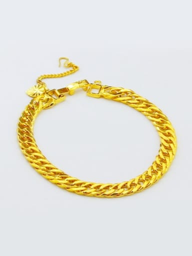 Unisex High Quality 24K Gold Plated Geometric Bracelet
