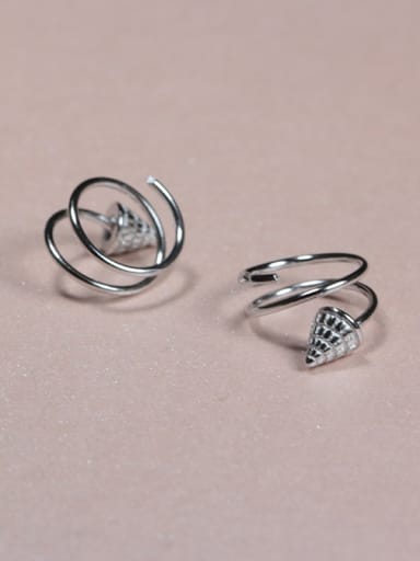 Simple Tiny Circular Cone Stud Earrings