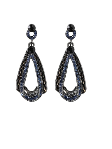 Alloy With Black Gun Plated Vintage Geometric Drop Earrings