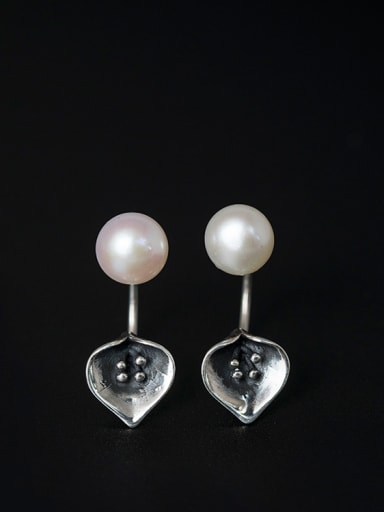 Freshwater Pearls Calla Separated Stud drop earring