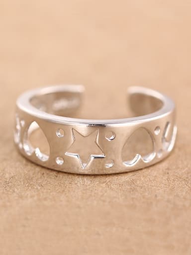 Hollow Geometrical Shapes Opening Ring