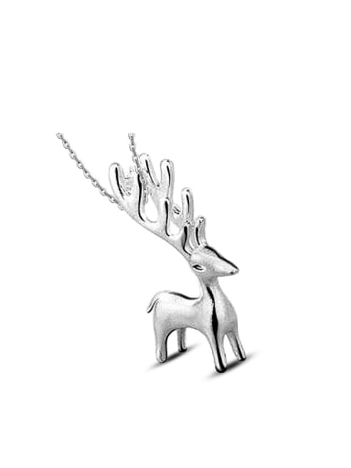 Fashion Little Deer Pendant Copper Necklace