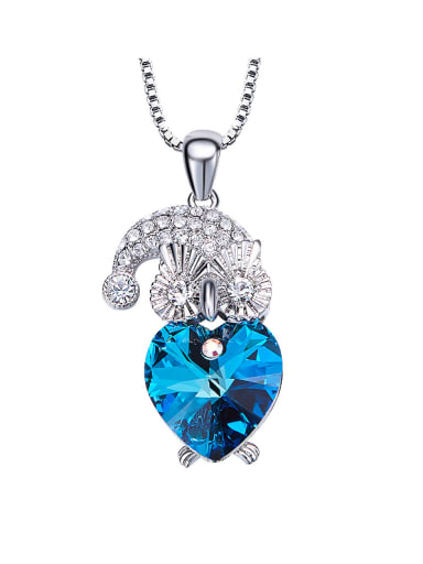 Owl Shaped Crystal Necklace