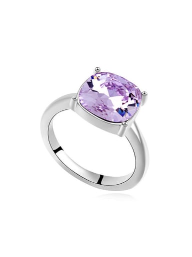 Simple austrian Crystal Alloy Ring