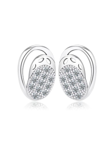 AAA Zircons S925 Silver Stud Earrings