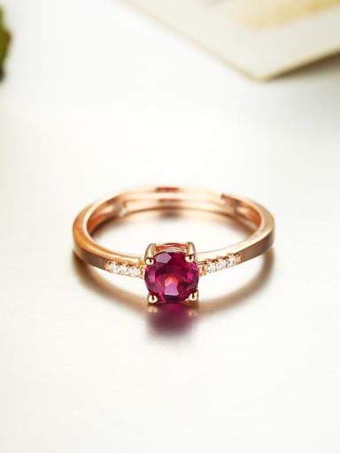 Fashion Garnet Gemstone Ring