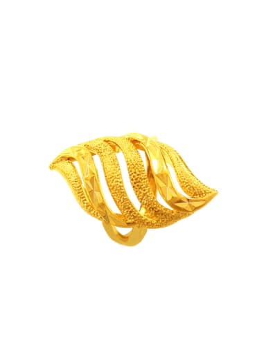 Open Design Leaf Shaped Ring