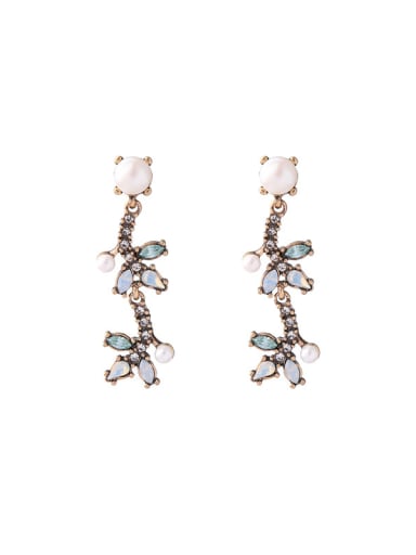 Retro Style Simple Artificial Pearls Stud Earrings