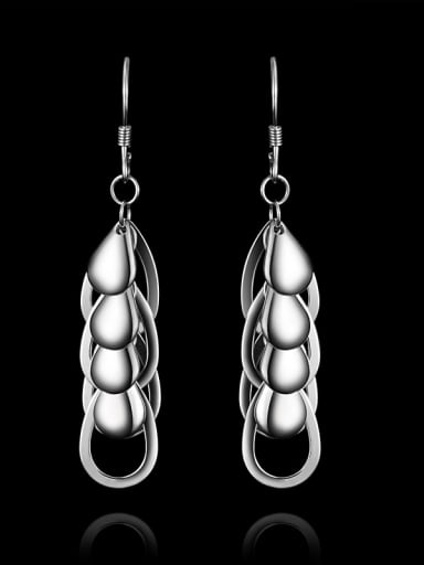 Personalized 925 Sterling Silver Water Drop Earrings
