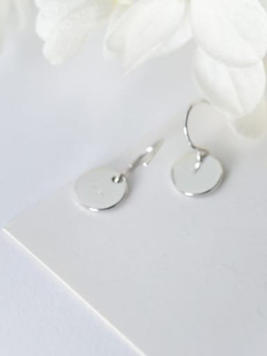 Trendy Round Shaped S925 Silver Drop Earrings