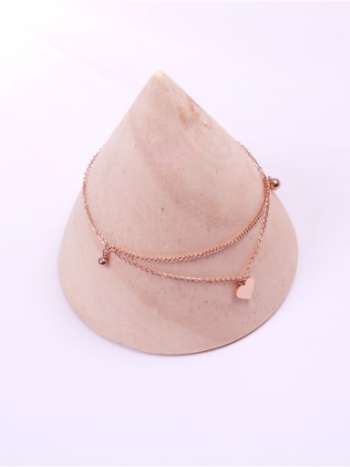 Lovely Fashion Double Chain Anklet