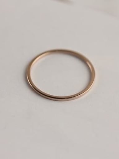 Simple Single Line Smooth Ring