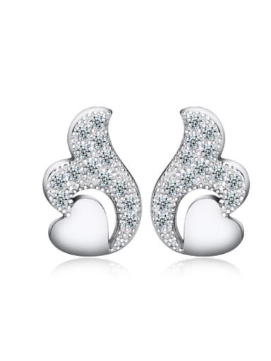 Creative Birthday Gift Silver Stud Earrings