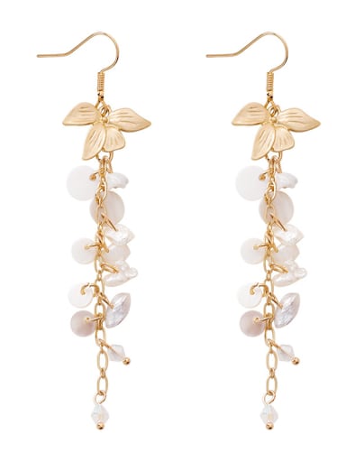 Alloy With Gold Plated Fashion Charm Hook Earrings