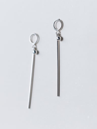 All-matchRound Shaped S925 Silver Drop Earrigs