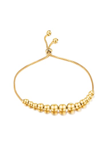 Classical Little Beads Gold Plated Bracelet