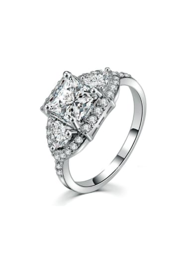 Luxury Hot Selling AAA Zircons Geometric Ring