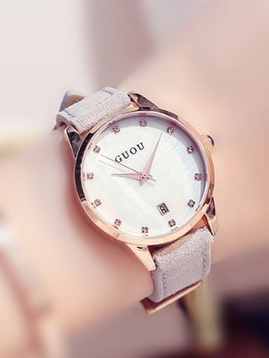 custom GUOU Brand Classical Mechanical Women Watch