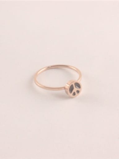 Simple Personality Rose Gold Plated Ring