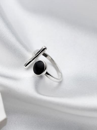 Elegant Round Shaped Carnelian S925 Silver Ring