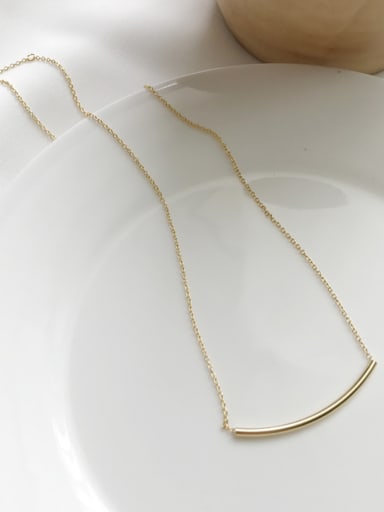 Sterling silver new square tube necklace