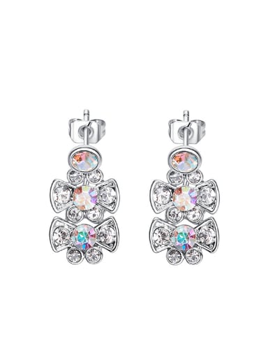 Fashion austrian Crystals Zircon Stud Earrings
