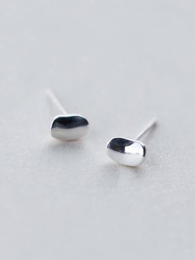 Sterling Silver Mini beans Stud Earrings