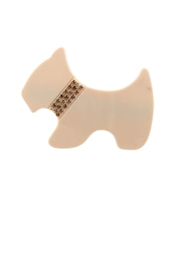 Alloy With Cellulose Acetate Cute Dog Barrettes & Clips
