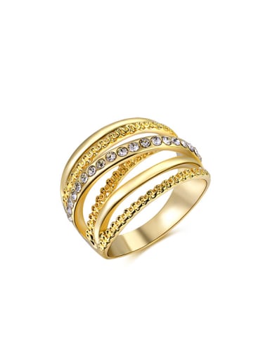 Luxury 18K Gold Plated Austria Crystal Ring