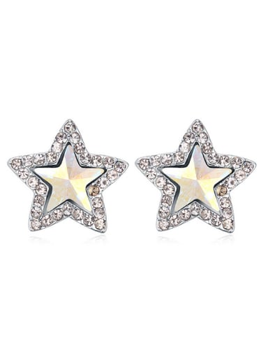Fashion Star austrian Crystals Alloy Stud Earrings